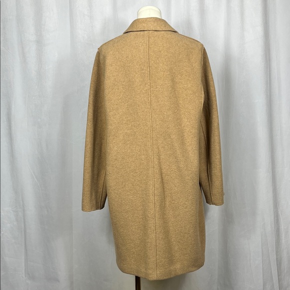 J. Crew Factory Boiled Wool-blend Topcoat in Heather Acorn. - Picture 5 of 11